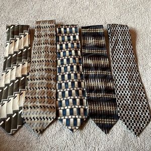 Set of 5 silk ties